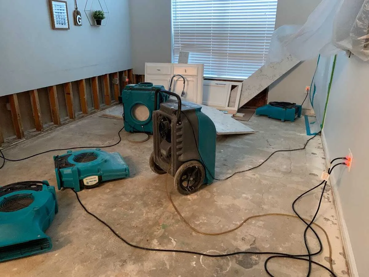 Dehumidifier in flood-cut room for Water Extraction & Removal in Cold Spring